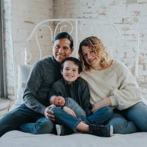 bio picture of the family behind We All Eat Together food blog